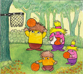 PLAYING BASKETBALL